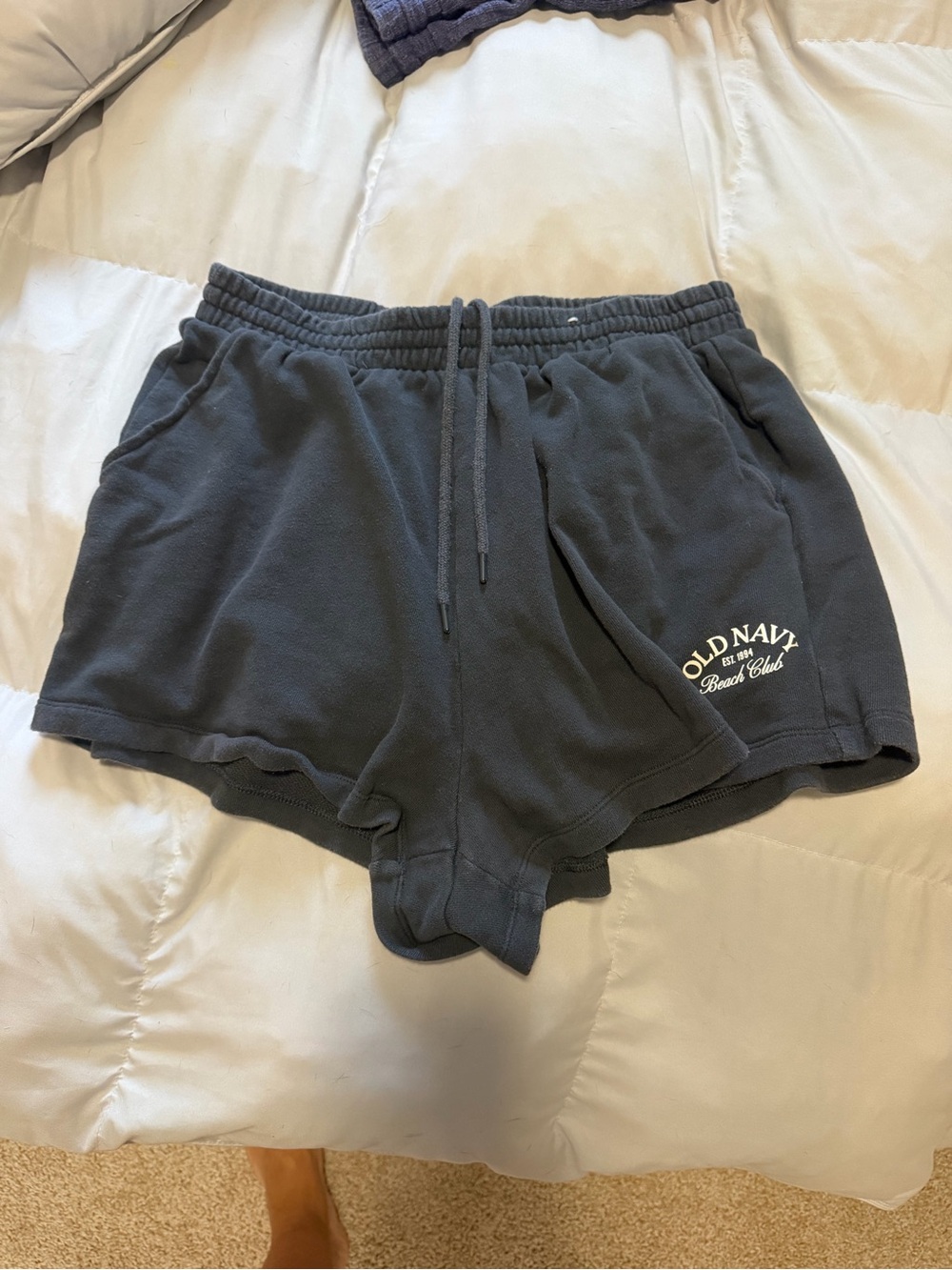 Old Navy Charcoal Athletic Lounge Shorts with Logo